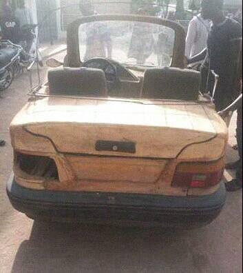 Wood Car locally Made In Nigeria