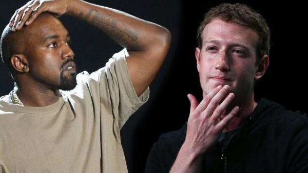 Kanye West and Mark Zuckerberg