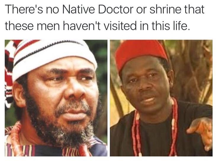 Nollywood Meme - Pete Edochie and Chiwetalu Agu